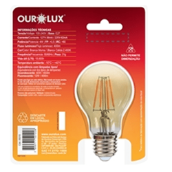 Lâmpada Led Vintage Bt53 4w Biv 2400k
