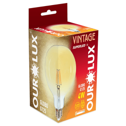 Lâmpada Led Vintage Globo G125 4w Biv 2400k