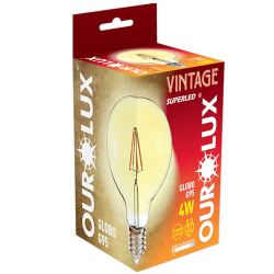 Lâmpada Led Vintage Globo G95 4w Biv 2400k