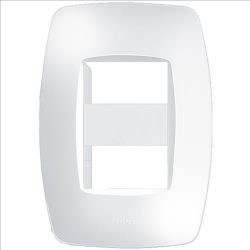PLACA 4x2 - COM SUPORTE 2 MODULO HORIZONTAIS - ELEGANCE